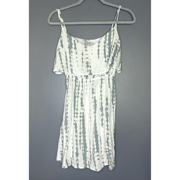 Cotton On Dress Womens Small Blue White Tie Dye Strappy Mini Summer Flowy NWT - Picture 1 of 9